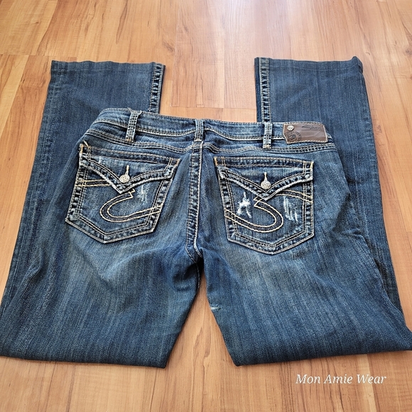 SILVER JEANS W30/L33 Pioneer Distressed - Picture 2 of 8